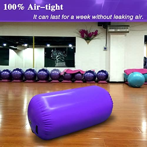 GBVUGY Air Tumbling Mat Tumble Track With Electric Pump,Inflatable Gymnastics Barrel Roller for Home Use,Gym Training,Cheer leading,Yoga - Image 6