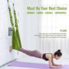 Yoga Stretching Strap, Adjustable Height Leg Stretcher Waist Back Stretch Band Aerial Yoga, Anti-gravity Inversion Exercises Door Flexibility Tensile Trainer for Rehab Pilates Dance Splits (Purple) - Image 3