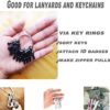 Bytiyar Mini Carabiner Clips with Metal Spring Wiregate Hook and Little Eye Hole for Keychain Backpack Clasps - Image 4