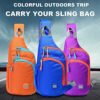 Peicees Small Sling Backpack Waterproof Unisex Shoulder Bag Chest Crossbody Daypack - Image 9