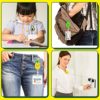 4 Pieces Retractable Badge Reel Retractable Badge Holder with Swivel Alligator Clip Felt Embroidered ID Badge Reel for Nurse Badge Reel for Doctor Office Worker (Cute Style) - Image 7