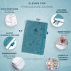 Clever Fox Fitness & Food Journal – Nutrition & Workout Planner for Women & Men – Diet & Gym Exercise Log Book with Calendars, Diet & Training Trackers - Undated, A5 Size, Hardcover (Aquamarine) - Image 2
