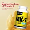 Jarrow Formulas MK-7 Softgel 90 mcg - Superior Vitamin K Product for Building Strong Bones - Dietary Supplement Supports Heart & Cardiovascular Health - 120 Servings (PACKAGING MAY VARY) - Image 2