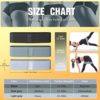 Exercise Workout Bands Resistance Bands with 3 Resistance Levels 3 Colors, Non-Slip Women Fitness Band for Squat Glute Hip Training - Image 5