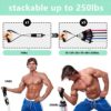 Resistance Bands for Working Out，Heavy Exercise Bands ，Resistance Band with Handles for Men and Women，Upgraded Resistance Bands Set for Home ，Yoga,Physical Therapy ，Gym - Image 5