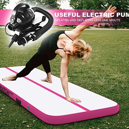 KP Inflatable Air Gymnastics Mat Training Mats 4 inches Thickness Gymnastics Tracks for Home Use/Training/Cheerleading/Yoga/Water with Pump - Image 4