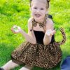 4 Pieces Costume Set Include Ears Headband Bow Tie Tutu Skirt Costume Kit for Kids Dress Cosplay Party Accessories - Image 7