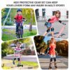   Protective Gear Set for Kids/Youth Knee Pads Elbow Pads Wrist Guards for Skateboarding Roller Skating Cycling Bike BMX Bicycle Scootering 6pcs Aged3-8 (Blue, S) - Image 4