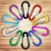 WEREWOLVES Keychain Carabiner, 10pcs 2 inch Aluminum Mini Caribeener Clip and 5 Key Rings - Image 7