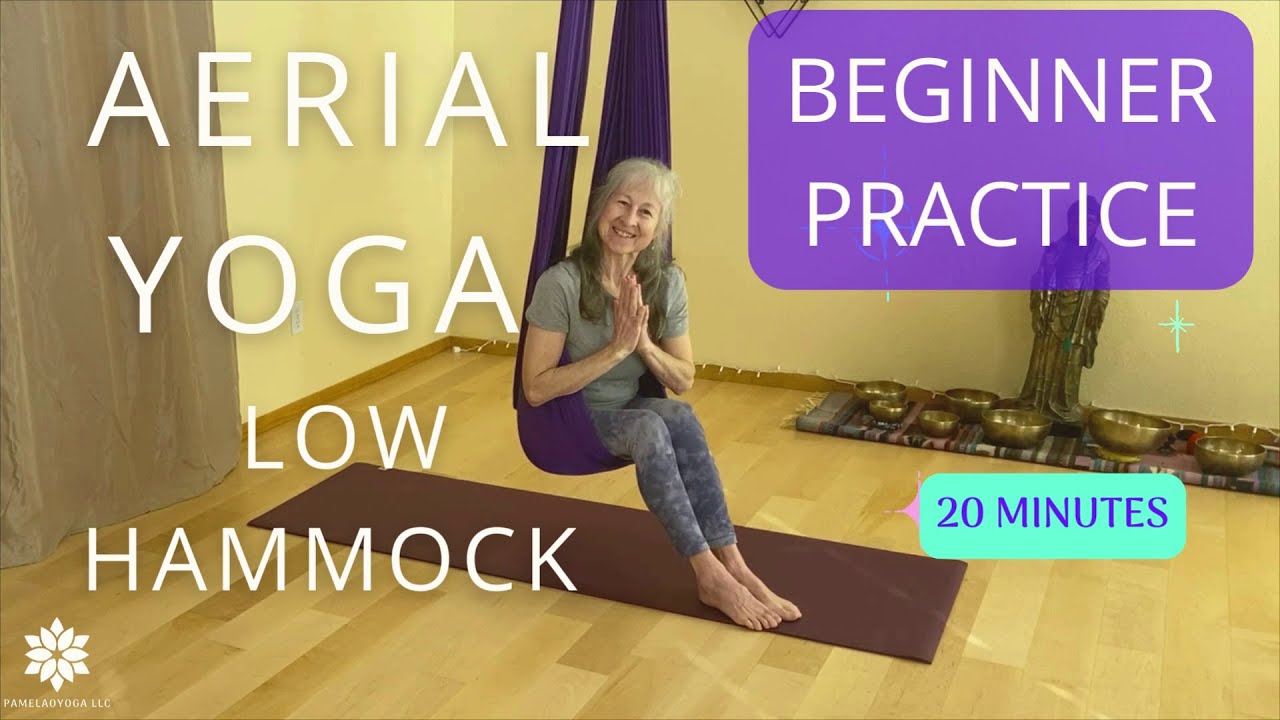 Aerial Hammock Restorative Yoga Beginner Flow 20 minutes 