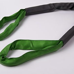 American Industrial / 2 1/2" Body/Eye to Eye Polyester Round Sling - Green / 8 Ft. Long / Ee60X8' / 5,300 Lbs. Vertical