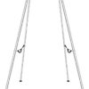 HECASA 9.6 FT Yoga Stand for Indoor and Outdoor Yoga Swing Stand Yoga Rig Yoga Sling Inversion Equipment Aerial Yoga Horizontal Bracket Steel Silvery - Image 3