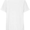 Camisas y Blusas de Mujer Camiseta con Estampado Forma corazón flecos Camiseta asimétrica Manga Corta Cuello Redondo - Image 4