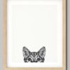 Cat Wall Decor - 11x14" UNFRAMED Print - Cat Wall Art, Minimal, Black & White - Cat Lover Gifts - Image 2
