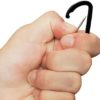 ABCOOL 10PCS Keychain Clips Mini Carabiner - 1 5/8inch Small Aluminum Durable Quick Release Auto Locking D-Shape Spring Loaded Wire Gate Clip for Home, Rv, Camping, Fishing, Hiking, Traveling - Image 4