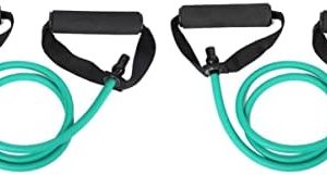 INOOMP 2pcs Exercise Rope Green Band Fitness Elastic Bands Waist Workouts Outdoor for Stretching Rope, Slimming Resistance Yoga Gym Leg Stretch Training Workout Abdomen with Tension