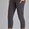 Oalka Women's Yoga Capris Running Pants Workout Leggings - Image 3