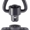 Sawke QD Sling Swivel Sling Mount 1 Inch Gun Sling Attachment, QD Sling Swivel Mount for Rail, Rifle Sling Adapter Attachment with Quick Release Button (for Two Point Sling) (Black) - Image 3
