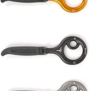 Rescue Figure, Xinda 9-Character Ring Descender New Upgrade Speed Slow Descender Mountain Climbing Equipment for Climbing Belaying and Rappeling Device