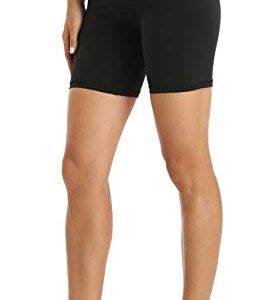 YUNOGA Women's High Waisted Yoga Shorts - 6"/ 8" Workout Athletic Biker Shorts