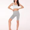 ODODOS Seamless Yoga Shorts for Women, High Waist Butt Lifting Acid Washed Ribbed Workout Gym Running Biker Shorts - Image 5