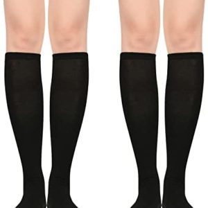 Women’s Knee High Socks Long Athletic Thin Thigh High Stocking Outdoor Sport Casual Tube Socks