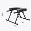 Yoga Headstand Bench, Foldable Inversion Chair with Armrests, for Home Gym Yoga Studio,White,495136cm,49 * 51 * 36cm-White - Image 3
