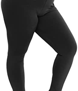 STRETCH IS COMFORT Women's Cotton Plus Size Leggings | Stretchy | X-Large - 7X