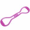 Resistance Band Stretch Exercise Band Hand Stretcher Multifunctional Back Arm Yoga Resistance Fitness Tool for Yoga Pilates Stretching Physical Therapy(double hole purple - one size) - Image 7