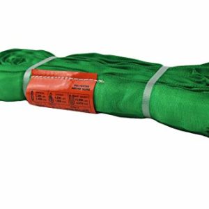 ATERET Powerlift Green Polyester Endless Round Sling - 5,300 lb. Vertical Capacity, 6 Feet Length, 10,600 lbs Basket - Heavy Duty Poly Lifting Sling