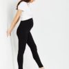 Motherhood Maternity Women's Essential Stretch Secret Fit Belly Leggings XS-3X Available in 1 Pack & 2 Packs - Image 3