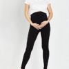 Motherhood Maternity Women's Essential Stretch Secret Fit Belly Leggings XS-3X Available in 1 Pack & 2 Packs - Image 2