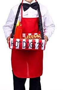 Dress Up America Hot Dog Vendor Costume - Kids Waiter Costume Set - Halloween Boys Dress-Up