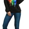 MAGICMK Woman’s Sweatershirt Lips Print Causal Blouse Off The Shoulder Long Sleeve Loose Slouchy Pullover Plus Size Tops - Image 3