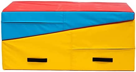 PRISP Folding Incline Gym Mat - 71 x 30 x 14 in Wedge Gymnastics Tumbling Mat for Kids - Image 3