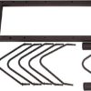 Barbell Plate Rack |Horizontal Olympic Bar Storage Rack |Weight Plates Holder with Handle and Wheels-800 lbs Capacity - Image 4