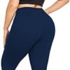 MOREFEEL Capri Plus Size Leggings for Women with Pockets-Stretchy XL-4XL Tummy Control High Waist Workout Black Yoga Pants - Image 2