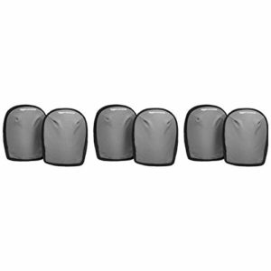 AmazonCommercial Washable Knee Pads, 8 in, Grey, 3 pair