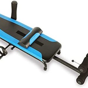 Exerpeutic Alternative Inversion Traction Table - Back Stretcher for Lower Back Pain Relief Without Going Upside Down - 300 Lbs Weight Capacity - ‎Blue