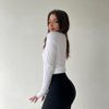 Promover High Waist Biker Yoga Shorts for Women with Pockets Workout Running Compression Shorts 5"/8" Tummy Control - Image 3