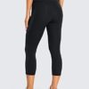 CRZ YOGA Womens Brushed Naked Feeling Workout Capri Leggings Pockets 19" - High Waisted Gym Athletic Tummy Control Yoga Pants - Image 2