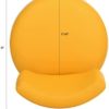 HoRunzelin 29" Wide Modern PU Leather Swivel Barrel Chair,Comfortable Round Accent Sofa Chair,Lounge Chair for Office Leisure Area,Clubs,Living Room,Bedroom,Yellow - Image 2
