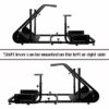 Marada Racing Cockpit Frame Compatible with G25 G27 G29 G920 T500 FANTEC T3PA/TGT Height Adjustable Racing Wheel Stand Wheels Pedals and Real Racing Seat Driving Simulator Cockpit Not Included - Image 5