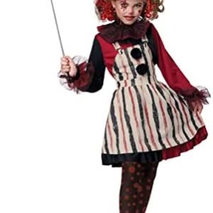 Clever Clown Girls Child Halloween Costume