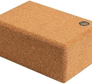 Manduka Yoga Cork Block – Supportive, Sustainable Cork with Non-Slip Surface, Exercise Accessory for Yoga, Pilates, and General Fitness