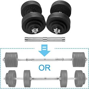 papababe Adjustable Dumbbells Cast Iron with Connector 40, 50, 65, 105, to 200 LBS, Adjustable Dumbbell Sets, Lifting Dumbells