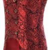 Paul Jones Mens Gothic Steampunk Double Breasted Vest Brocade Waistcoat PJ0081 - Image 4