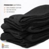 BB BROTHER BROTHER 5 Pairs Knee Length Dress Socks for Men, Breathable Combed Cotton, Handlinked Toe, Smooth Seam, US 7-10 - Image 2