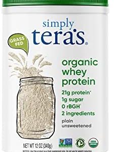 Simply tera's Organic whey Protein Powder, Plain unsweetened