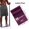 A AZURELIFE Single Resistance Bands, Professional Non-Latex Elastic Exercise Bands, 5 ft. Long Stretch Bands for PT, Yoga, Pilates, Rehab, at-Home or The Gym Workouts - Image 2